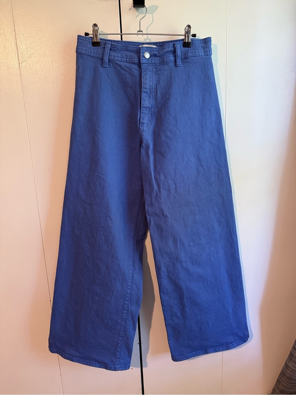 Universal Threads Sailor Wide Leg Cornflower Blue Pants Size 8